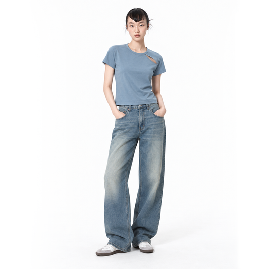 Baby top - DustyBlue