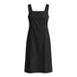 Square Neck Relaxed Dress - Black