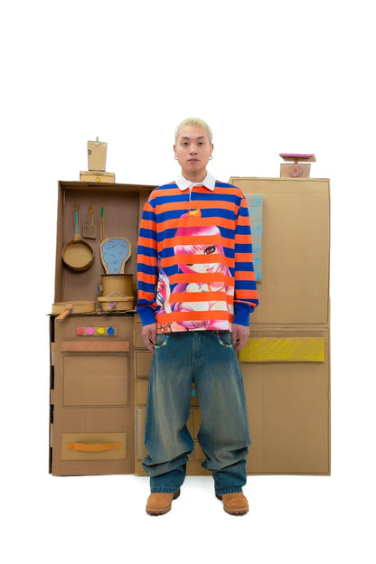 Yumi Striped LS Polo