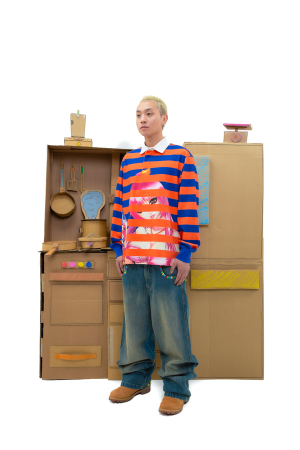 Yumi Striped LS Polo