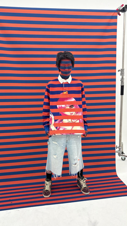 Yumi Striped LS Polo